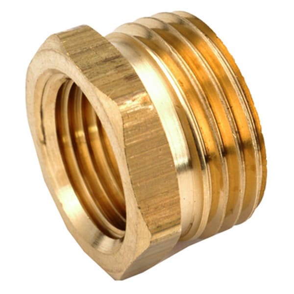 Gizmo 757480-1208 .75 in. Male Garden Hose x .5 in. Female Iron Pipe Brass Adapter GI576400 - main
